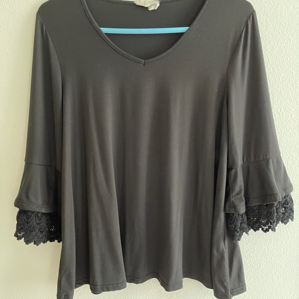 Lace Sleeve Top